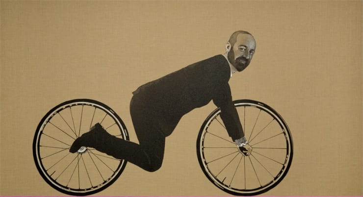 Ca Roule, 2013 Acrylic on Canvas 106 x 196 cm