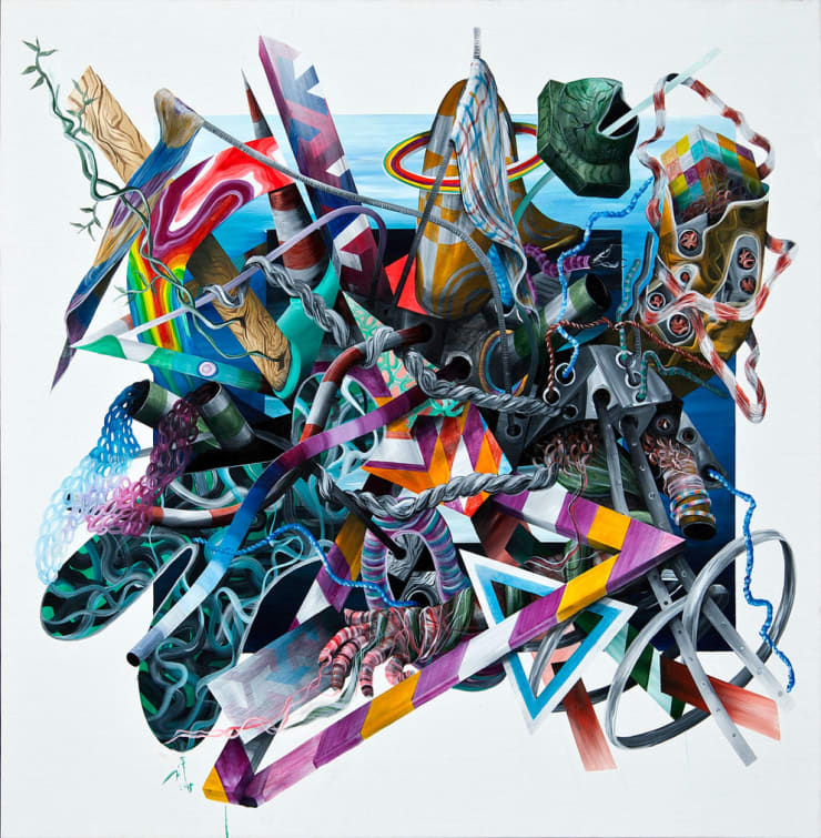 Machine Hearts 15, 2015 Acrylic on canvas 143 x 140 cm