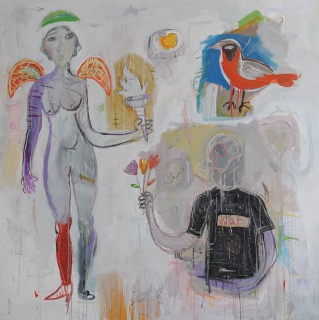 Statue of Liberty, 2009 Mixed Media on Canvas 180 x 180 cm