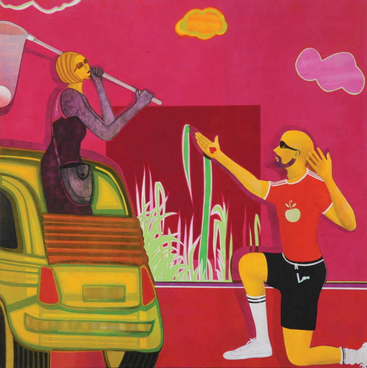 Auto-Stop, 2009 Acrylic on Canvas 180 x 180 cm