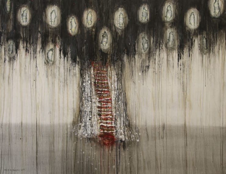 Cocoon, 2014 Mixed Media on Canvas 155 x 200 cm