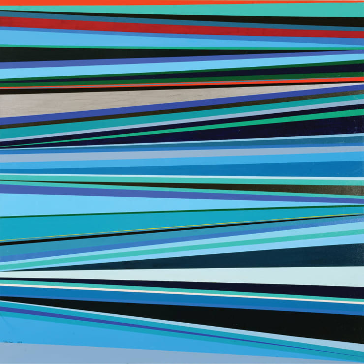 Trial No.24 A Reflection on The Water, 2009 Mixed Media on Canvas 180 x 180 cm