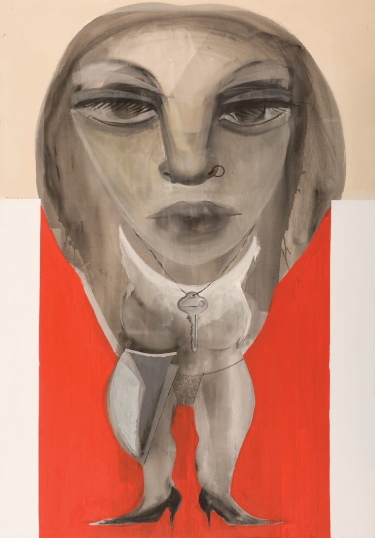 Untitled, 2010 Mixed Media on Canvas 200 x 140 cm