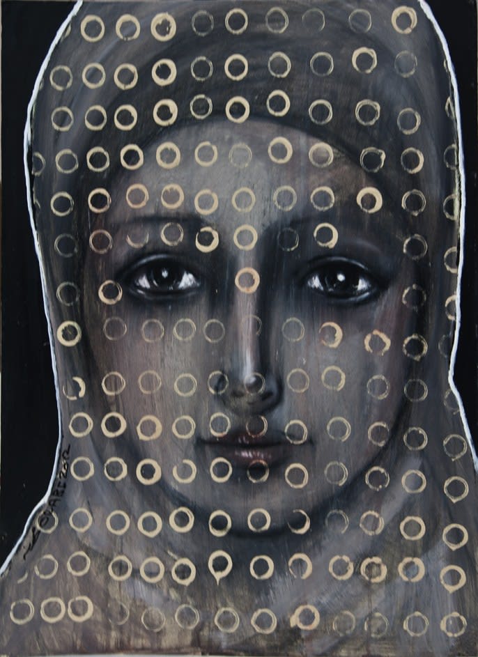 Profile Portrait, 2012 Mixed Media on Paper 80 x 60 cm