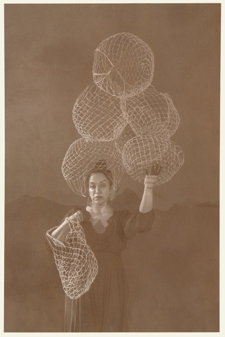 Sama Alshaibi The Harvest, 2019 Albumen print on somerset satin white 100% rag 53.3 x 35.5 cm