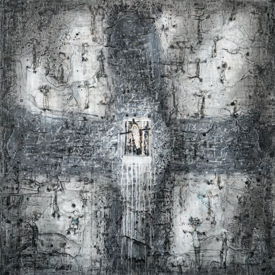 Abdul-Karim Majdal al-Beik Children of Heaven, 2009 Mixed Media on Canvas 120 x 120 cm