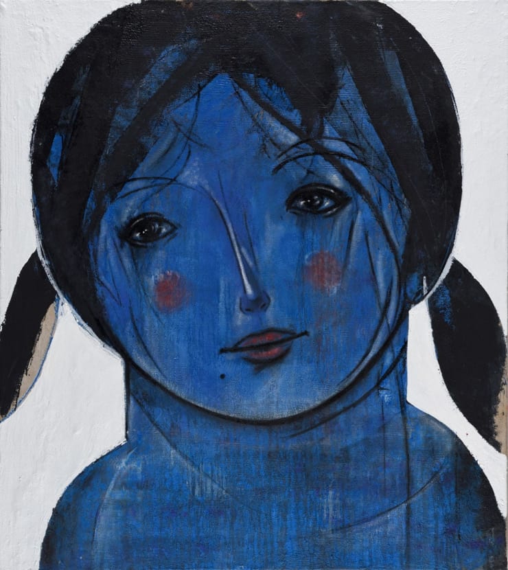 Untitled from Ripples series, 2017 Acrylic on canvas 190 x 170 cm