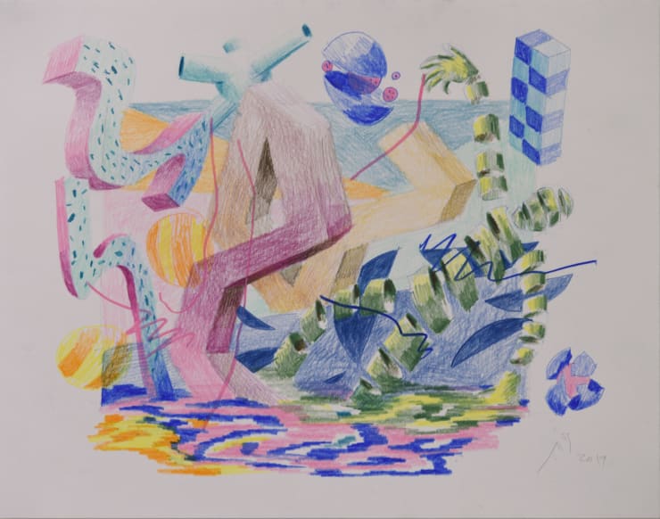 Athier Mousawi Nothing is Certain, Everything is Melting, and that’s Okay 14, 2020 Colour pencil on paper 27 x 35 cm