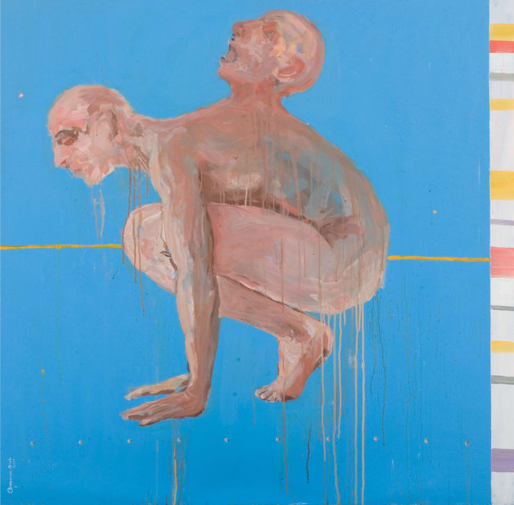 Exit, 2010 Mixed Media on Canvas 120 x 120 cm