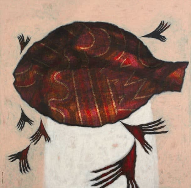 The Oppressed Fish, 2012 Acrylic on Canvas 148 x 148 cm