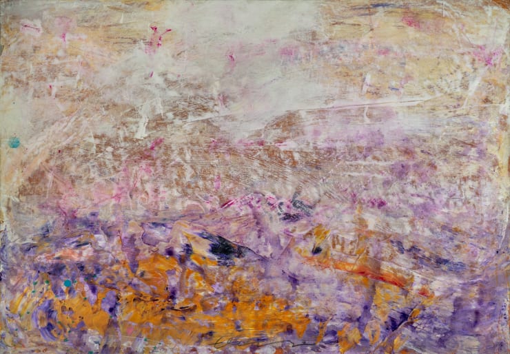 Steps Without a Trace 3, 2024 Acrylic on Paper 70 x 100 cm