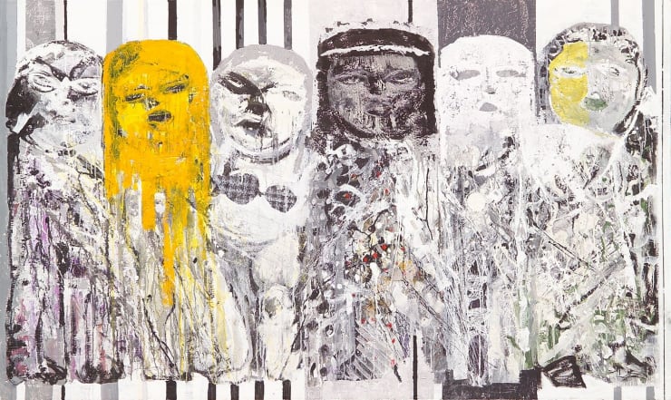 Kais Salman Untitled, 2007 Mixed Media on Canvas 120 x 200 cm