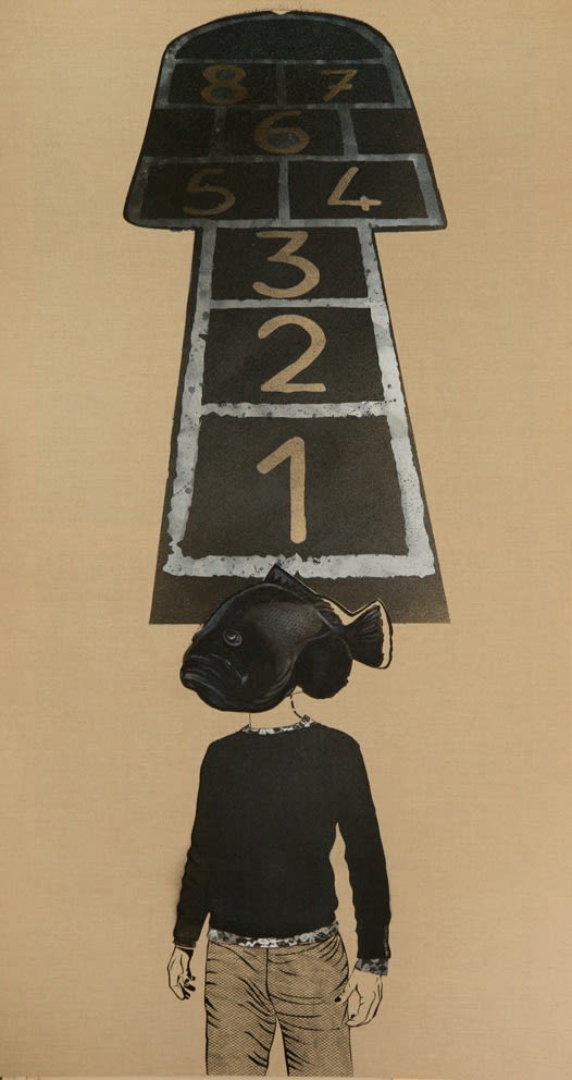 Je Pense Ce Que Je Veux A, 2013 Acrylic on Canvas 196 x 106 cm