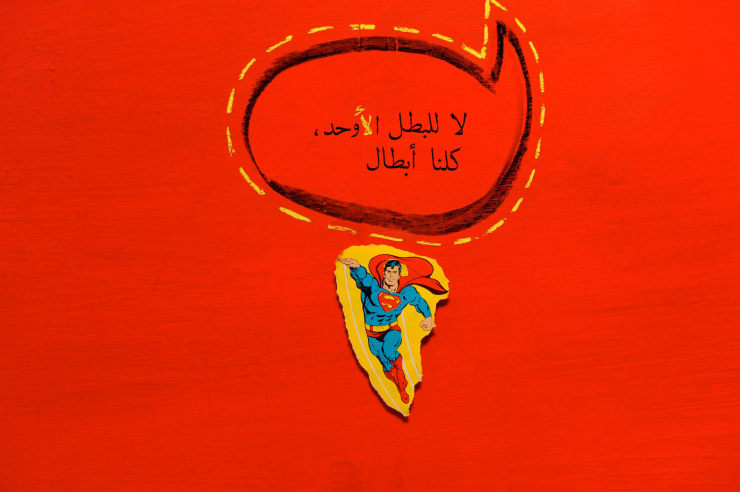 No Hero Red, 2013 Colour Silkscreen Print On Somerset Tub Paper Edition of 25 + 3 AP 60 x 90 cm