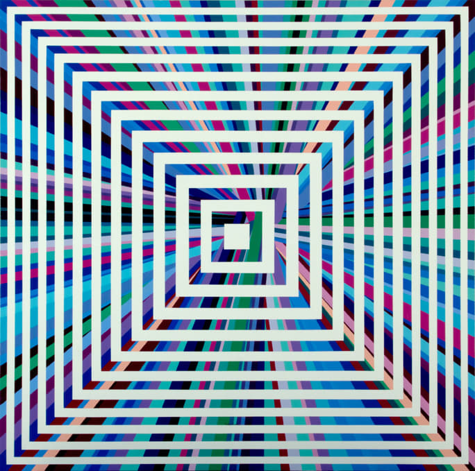 Trial No. 56, 2011 Acrylic on Canvas 185 x 185 cm