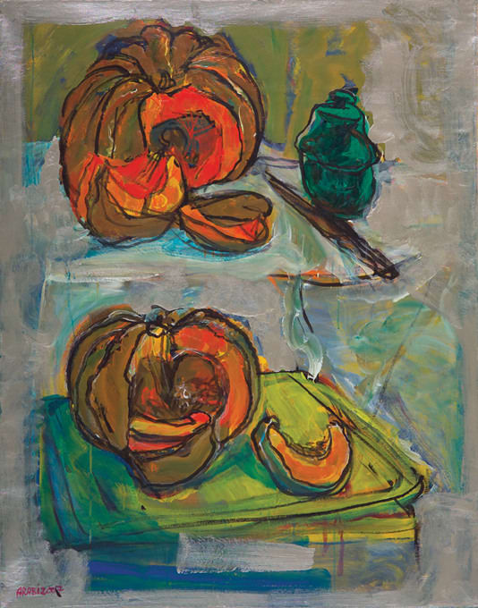 Asaad Arabi The Red Pumpkin, 2008 Acrylic on Canvas 147 x 114 cm