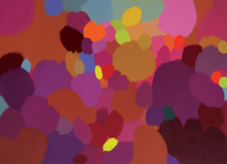 Samia Halaby Takheel II, 2013 Acrylic on canvas 122 x 167.5 cm