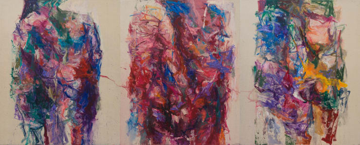 Still Point , 2025 Acrylic on canvas 170 x 140 cm each (Triptych)