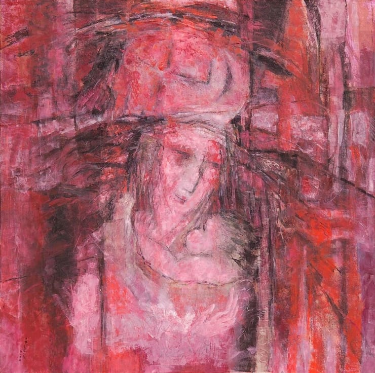 Asma Fayoumi Untitled, 2007 Oil & Acrylic on canvas 180 x 180 cm