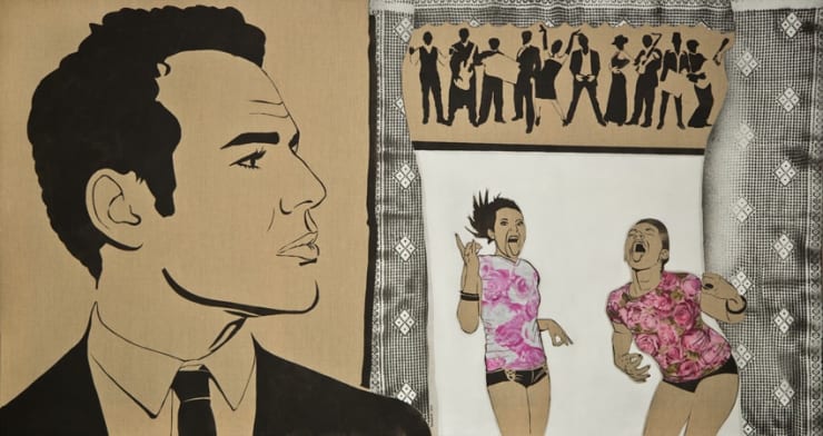 Théâtre de la Vie, 2013 Acrylic on Canvas 106 x 196 cm