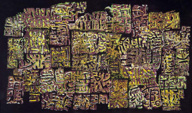 Untitled, 1994 Mixed Media on Canvas 98 x 163 cm
