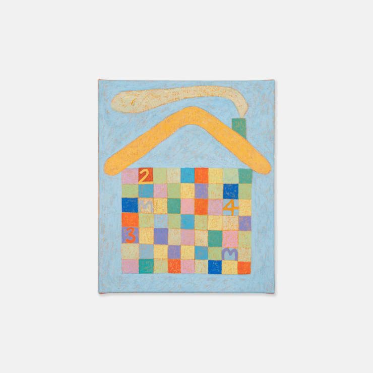 Morgan Blue 1993 ~ PresentM + M, 2024 Signed, titled and dated on reverse Acrylic, flashe and graphite on cotton canvas 30.7 × 25.4 × 3.8 cm