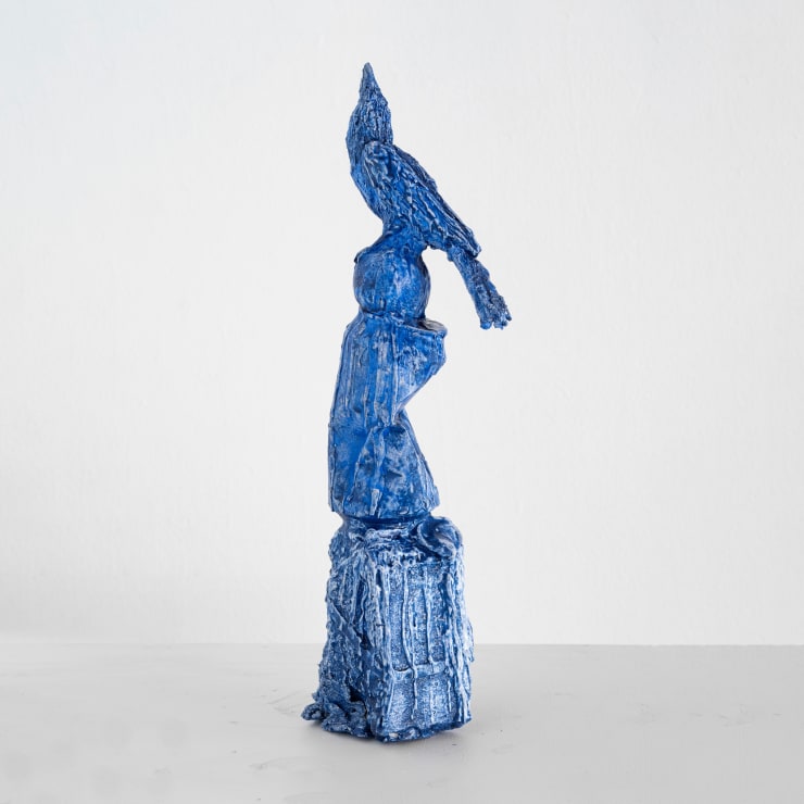 Hiroyasu Tsuri Totem Of Collingwood (Have A Nice Day), 2023 Aerosol and Acrylic with clear coat on Dental Plaster 41 x 11 x 7 cm (Edition record)