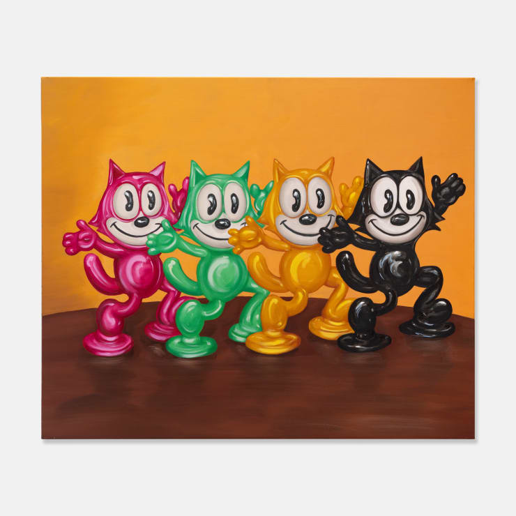 Heath Nock Four Felix’s, 2023 Oil on Linen 120 × 100 × 3.5 cm