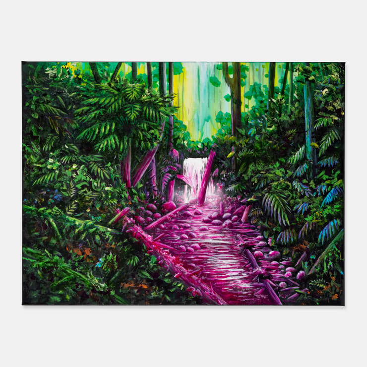 Mike Makatron 1979 ~ PresentTarrant Falls, 2024 Acrylic on canvas 91 × 122 × 3.5 cm