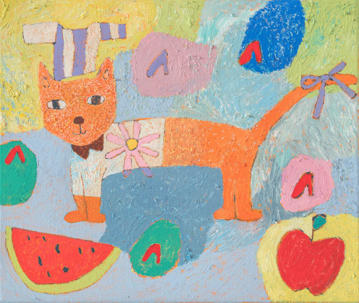 Morgan Blue 1993 ~ PresentLots of Shoes, 2024 Signed, titled and dated on reverse Acrylic, flashe and graphite on cotton canvas 25.3 × 30.4 × 3.5 cm