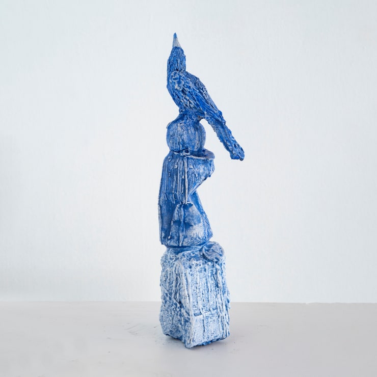 Hiroyasu Tsuri Totem Of Collingwood (Everything Will Be Okay), 2023 Aerosol and Acrylic with clear coat on Dental Plaster 41 x 11 x 7 cm (Edition record)