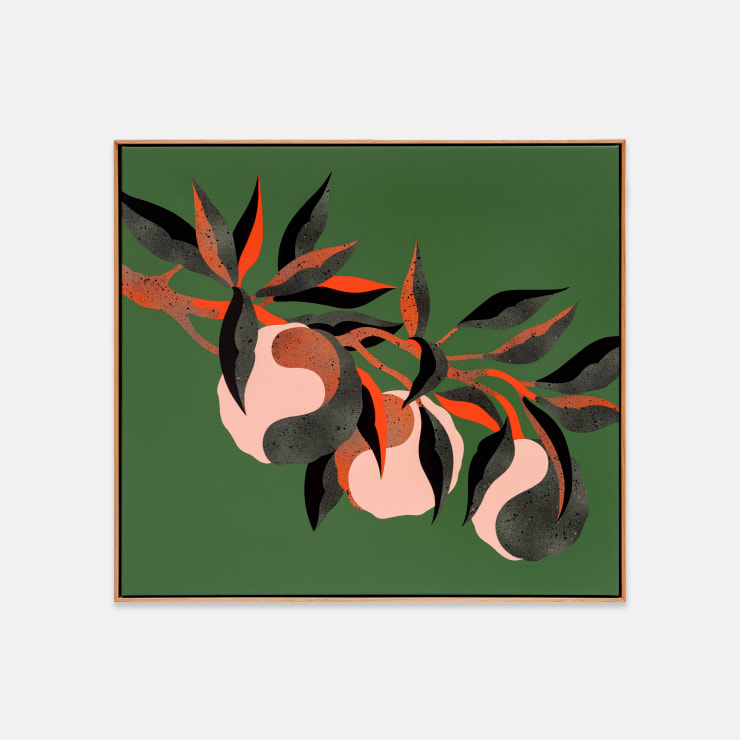 James Reka Oranġjo, 2024 Acrylic and aerosol on canvas 72 × 80 × 4 cm (unframed) 75 × 83 × 5 cm (framed)