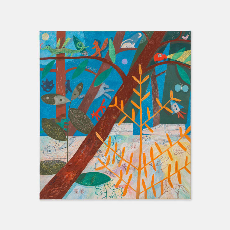 Morgan Blue 1993 ~ PresentLook Again, 2024 Signed, titled and dated on reverse Acrylic and flashe on cotton canvas 101.3 × 91.2 × 3.5 cm