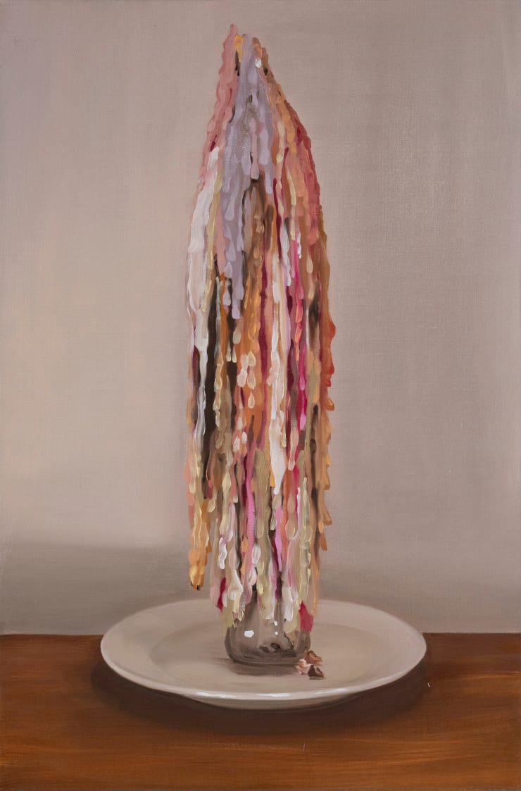 Heath Nock Apparition of Mother Mary , 2023 Oil on Linen 75 × 50 × 3.5 cm