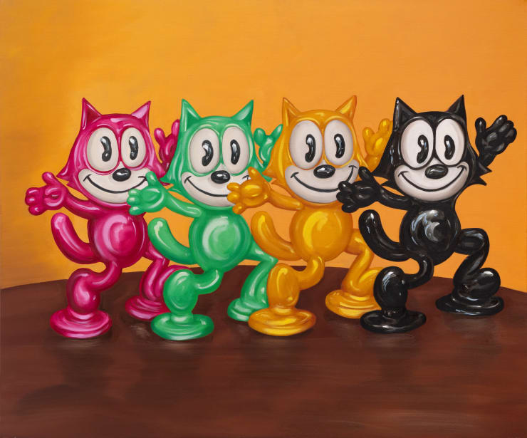 Heath Nock Four Felix’s, 2023 Oil on Linen 120 × 100 × 3.5 cm