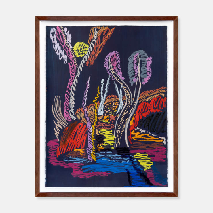 Ellie Hannon Shadow Way, 2024 Oil stick and pigment on Arches paper 76 × 57 cm (unframed) 85 × 65.5 × 4 cm (framed)