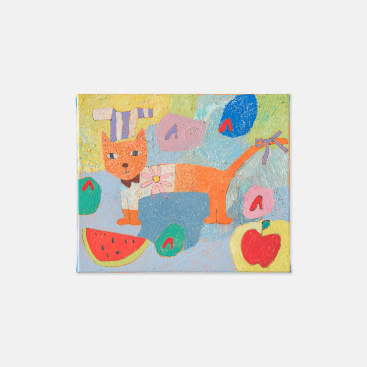 Morgan Blue 1993 ~ PresentLots of Shoes, 2024 Signed, titled and dated on reverse Acrylic, flashe and graphite on cotton canvas 25.3 × 30.4 × 3.5 cm