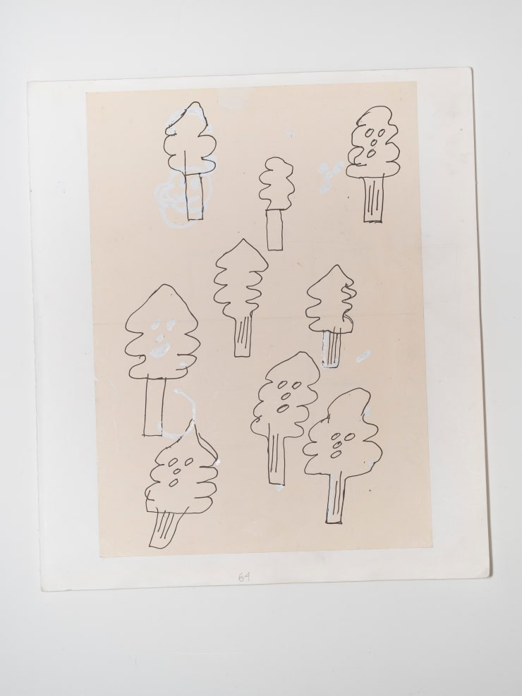 James Cooper Sketchbook Pages 64 ~ 65, 2023 Collage; ink and pencil on sketch book paper (double-sided) 28 x 32.5 cm