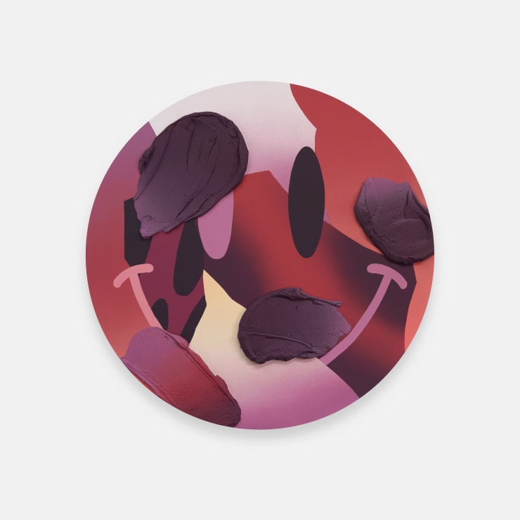 Elliott Routledge Makeup #2, 2024 Acrylic on Birchwood Panel 60 × 60 × 4 cm