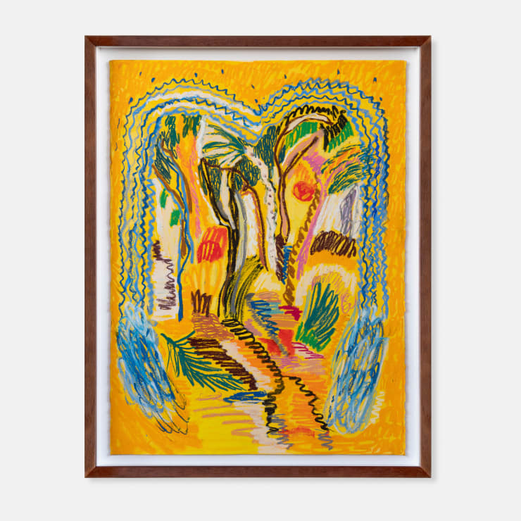 Ellie Hannon Fountain Head, 2024 Oil stick and pigment on Arches paper 76 × 57 cm (unframed) 85 × 65.5 × 4 cm (framed)