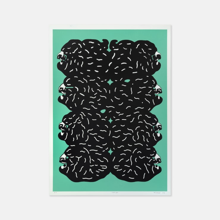 Michael Fikaris 1973 ~ PresentYOLO Green (AP), 2022 Signed, Dated, Numbered and Titled on Front Screen print on archival paper 70 × 50 cm Edition of 20 + 2 AP (Edition record)