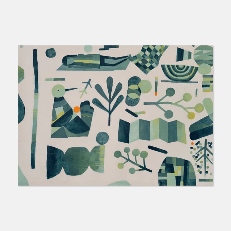 Kyle Hughes-Odgers Confusing a Mirror For a Window #9, 2024 Acrylic on Canvas 90 × 60 × 3 cm