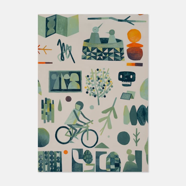 Kyle Hughes-Odgers Confusing a Mirror For a Window #6, 2024 Acrylic on Canvas 90 × 60 × 3 cm