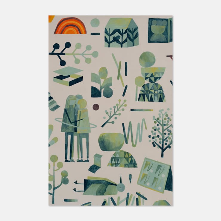 Kyle Hughes-Odgers Confusing a Mirror For a Window #5, 2024 Acrylic on Canvas 90 × 60 × 3 cm