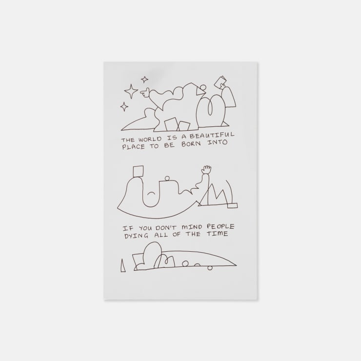 Michael Fikaris 1973 ~ PresentLine Work Page From Recent Comics no.07, 2024 Signed (Initials) on Front Ink on Bristol board 26.5 × 17 cm