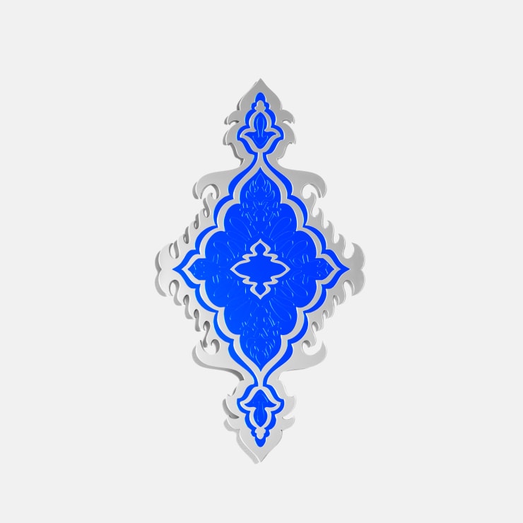 Leili Tehrani Walker 1995 ~ PresentGloam, 2025 Signed, titled and dated on reverse Laser cut mirrored perspex on MDF 100 × 54.5 × 3.5 cm