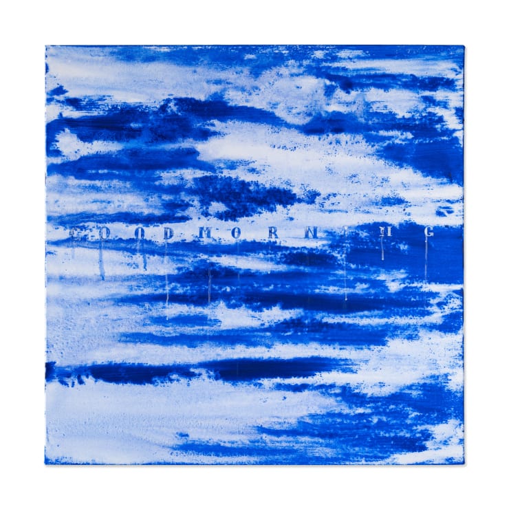 Hiroyasu Tsuri Good Morning (Sky), 2023 Acrylic on Cotton Canvas 99 x 99 x 3.2 cm