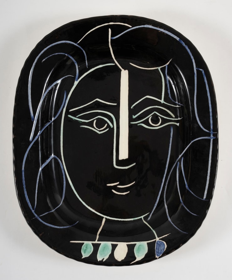 Pablo Picasso (1881-1973), Visage de femme (A.R. 220), 1953