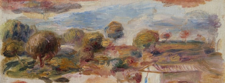 Pierre-Auguste Renoir (1841-1919), Paysage du midi, fragment, circa 1905