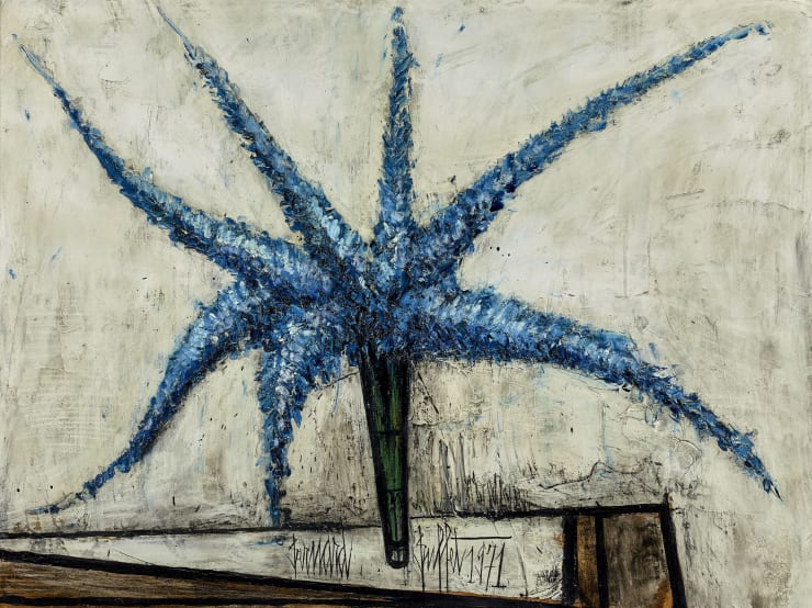 Bernard Buffet (1928-1999), Delphiniums bleus, 1971